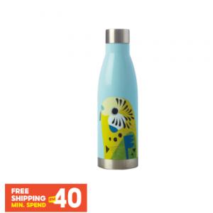 Waxwell & Williams Pete Cromer Double Wall Insulated Bottle 500ML Budgerigar
